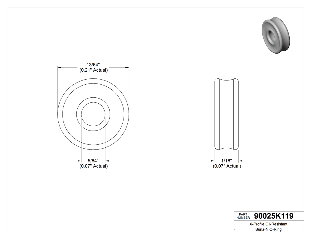 Technical drawing - 90025K119